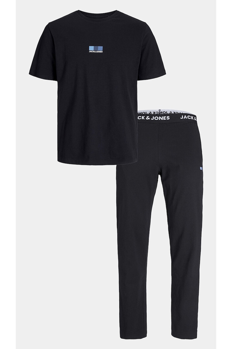 Jack & Jones Pijama barbati 303484811 Negru Bumbac - Pled.ro