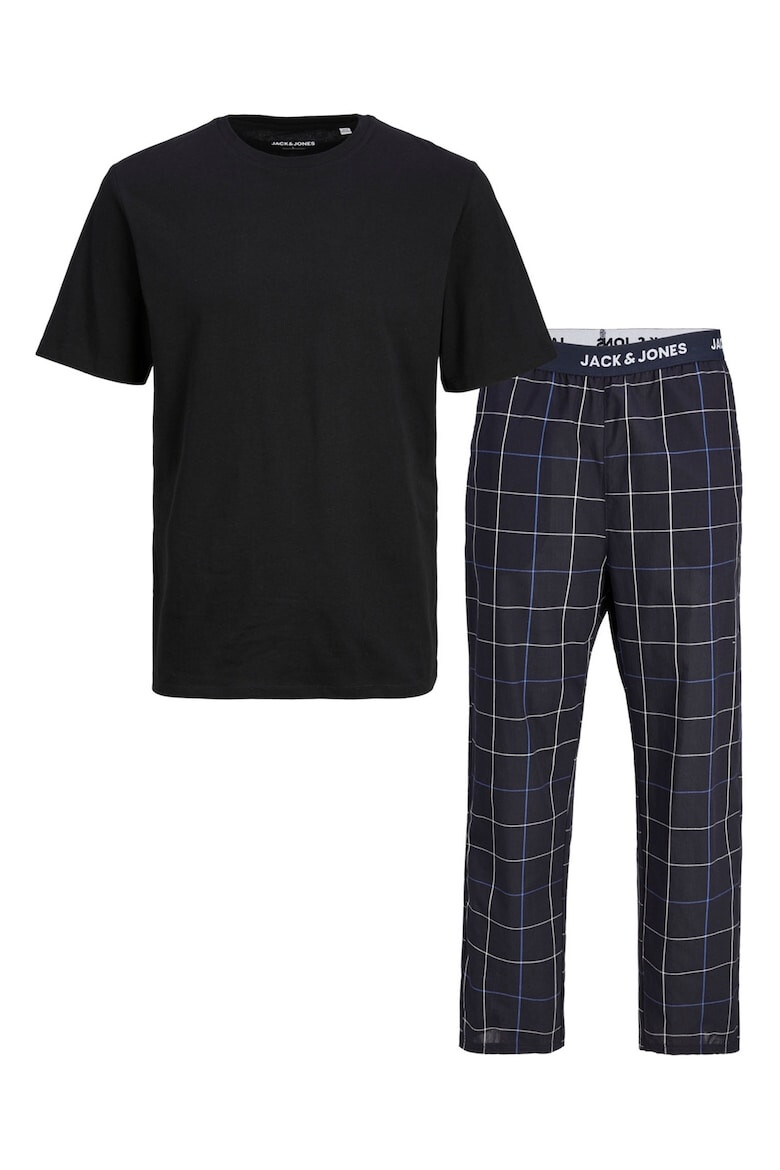 Jack & Jones Pijama de bumbac cu maneci scurte Basic - Pled.ro