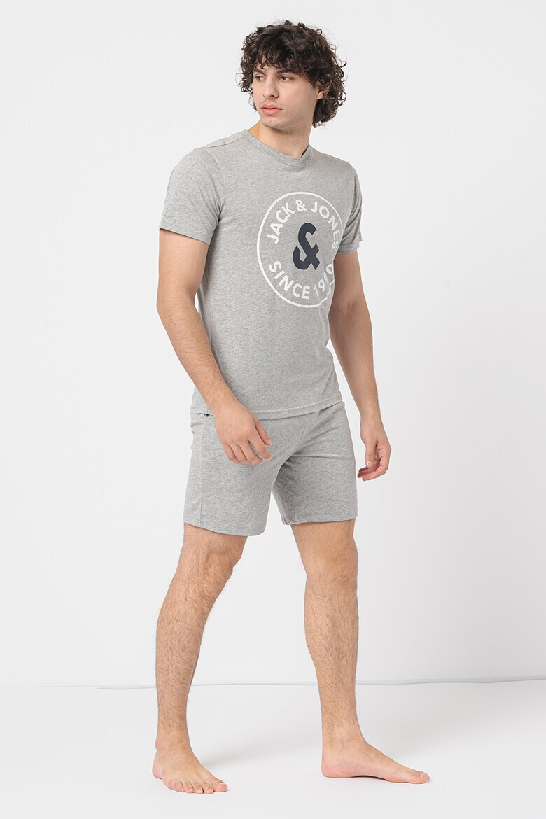 Jack & Jones Pijama scurta cu logo Aron - Pled.ro