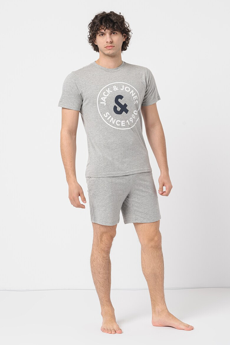 Jack & Jones Pijama scurta cu logo Aron - Pled.ro