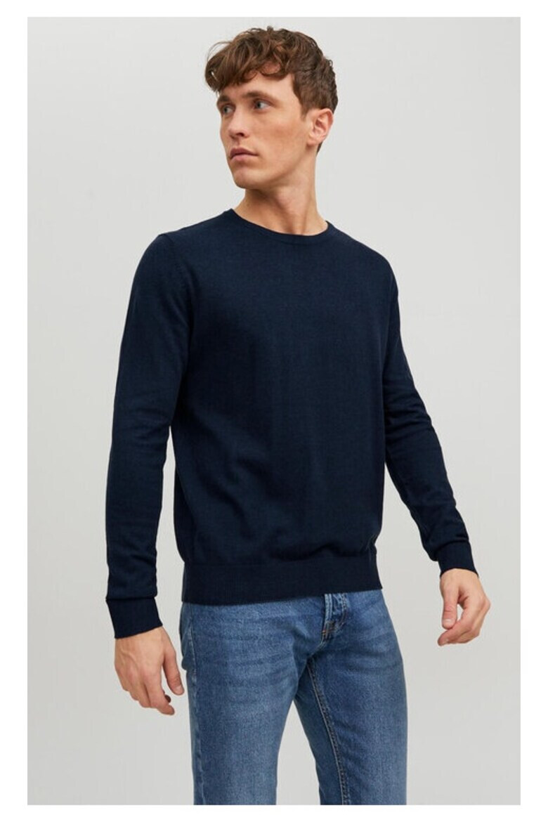 Jack & Jones Pulover barbati 32825 Bumbac Bleumarin - Pled.ro