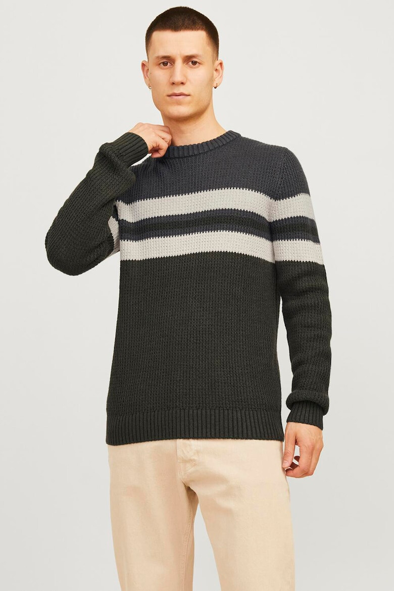 Jack & Jones Pulover cambrat cu dungi - Pled.ro