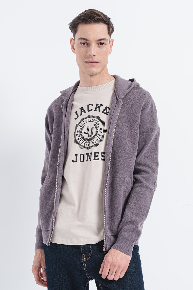 Jack & Jones Pulover cu gluga si fermoar Caleb - Pled.ro