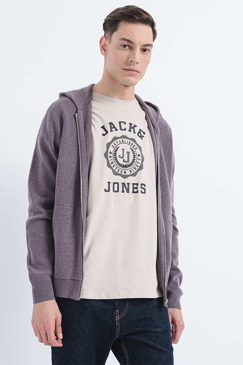 Jack & Jones Pulover cu gluga si fermoar Caleb - Pled.ro