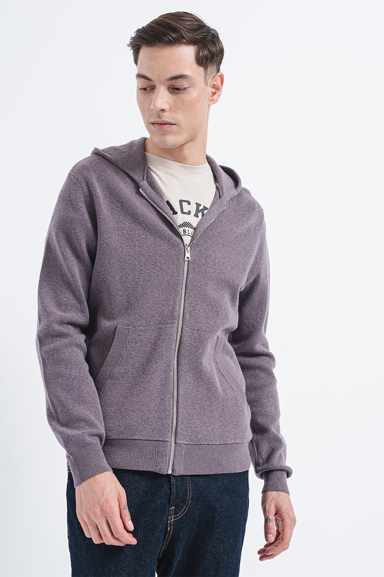 Jack & Jones Pulover cu gluga si fermoar Caleb - Pled.ro