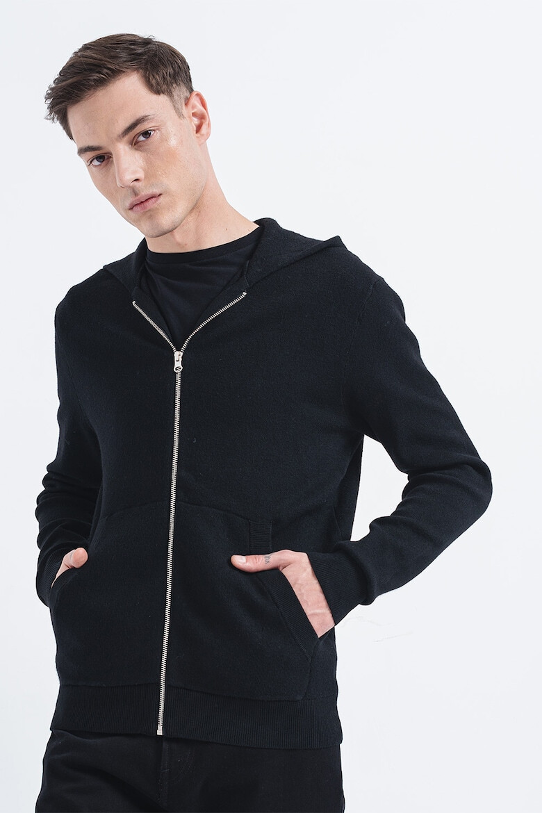 Jack & Jones Pulover cu gluga si fermoar Caleb - Pled.ro