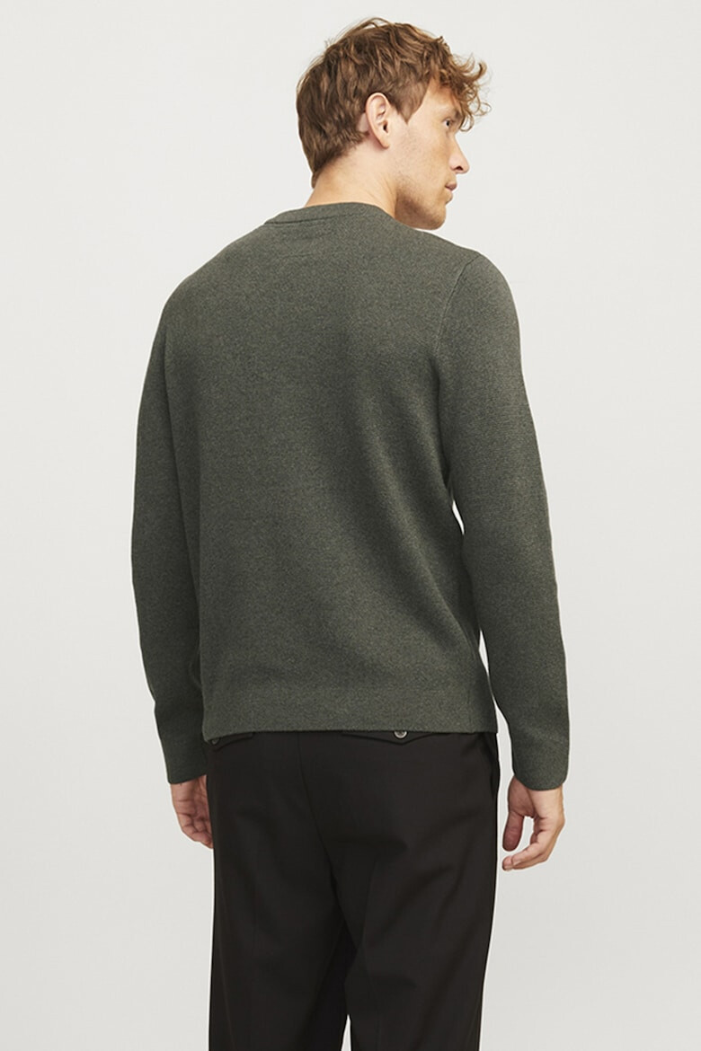 Jack & Jones Pulover din amestec de bumbac organic cu decolteu rotund - Pled.ro