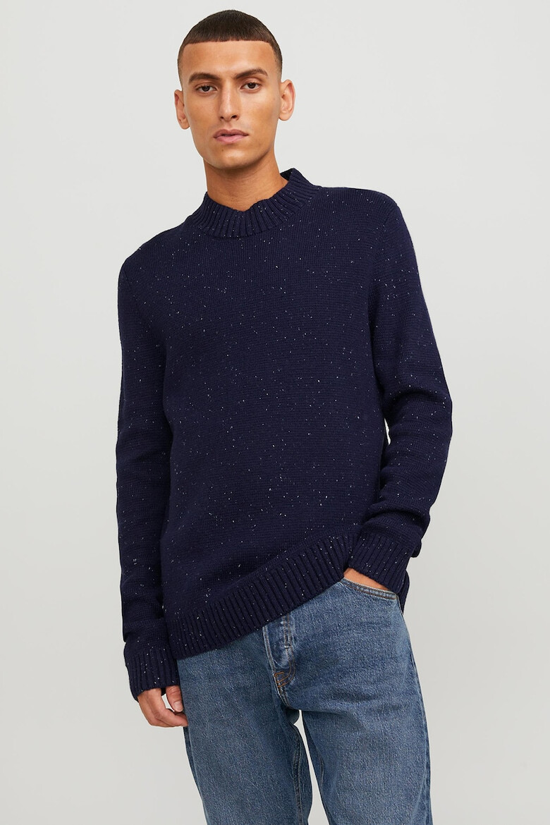 Jack & Jones Pulover din tricot cu decolteu la baza gatului - Pled.ro