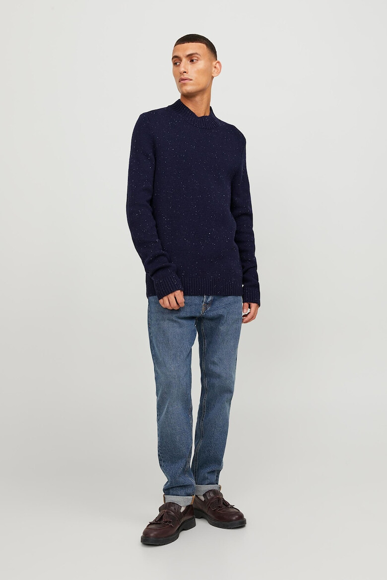 Jack & Jones Pulover din tricot cu decolteu la baza gatului - Pled.ro