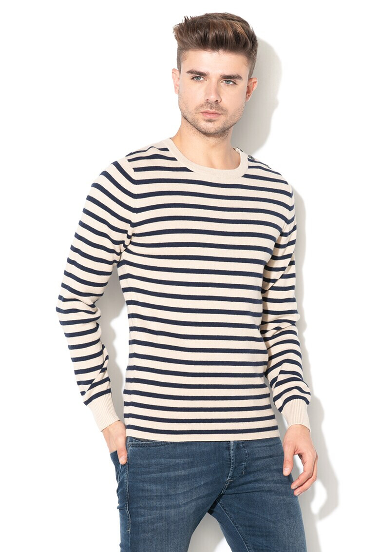 Jack&Jones Pulover din tricot fin in dungi Bertil - Pled.ro