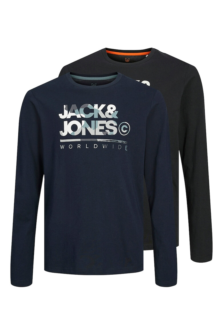 Jack & Jones Set de bluze de bumbac cu imprimeu logo - 2 piese - Pled.ro