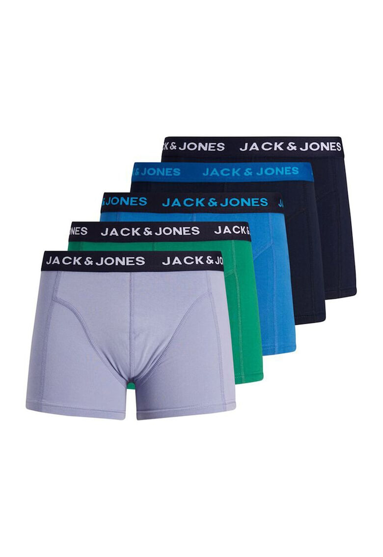 Jack & Jones Set de boxeri cu banda logo in talie - 5 perechi - Pled.ro