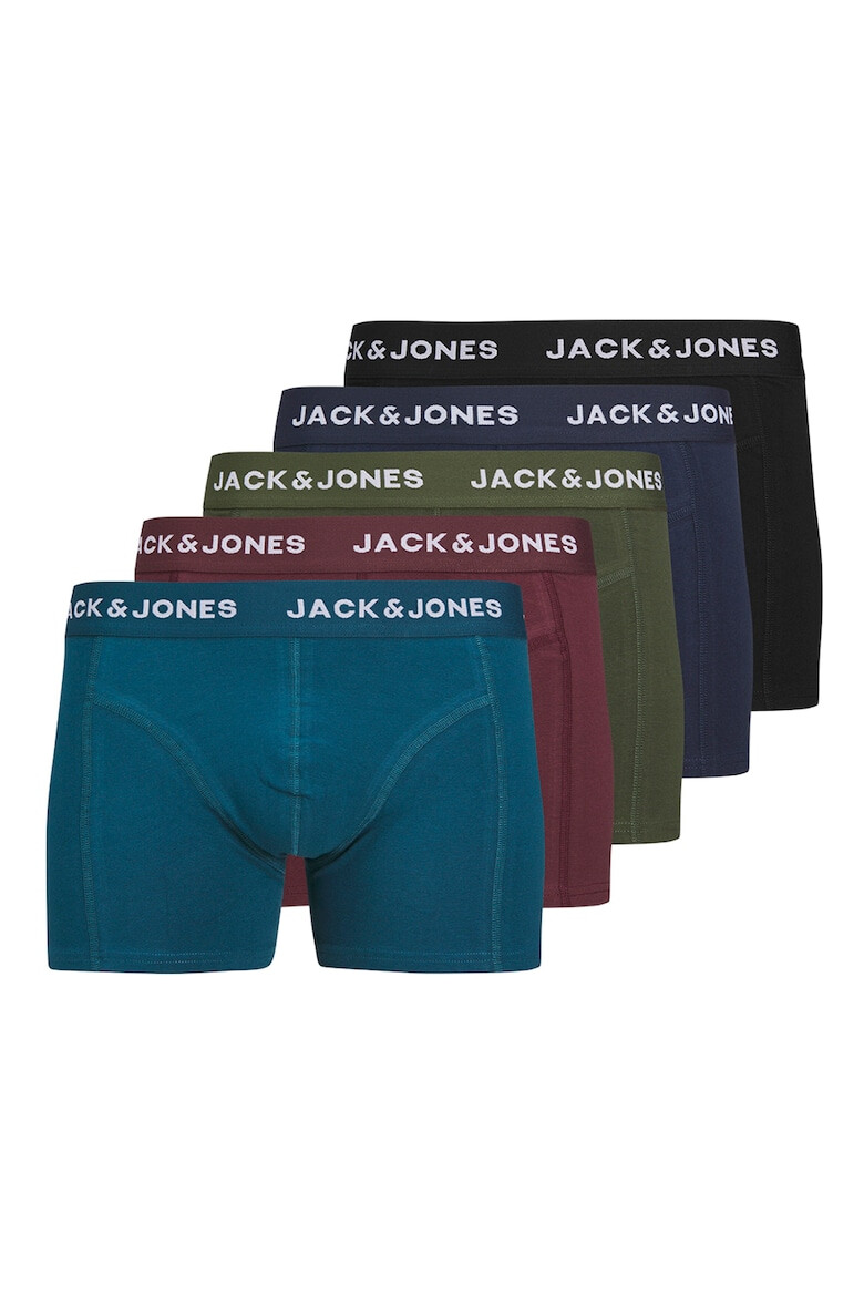 Jack & Jones Set de boxeri din bumbac cu logo - 5 perechi - Pled.ro