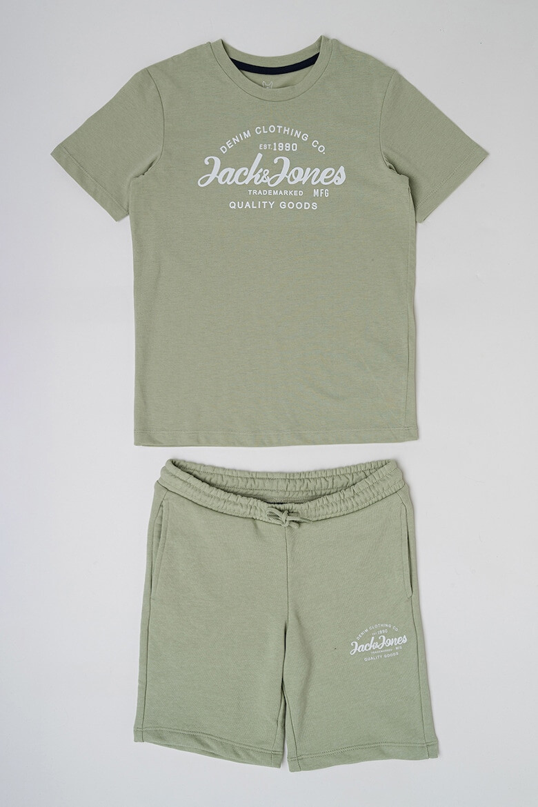 Jack & Jones Set de tricou si pantaloni scurti cu imprimeu logo - 2 piese - Pled.ro