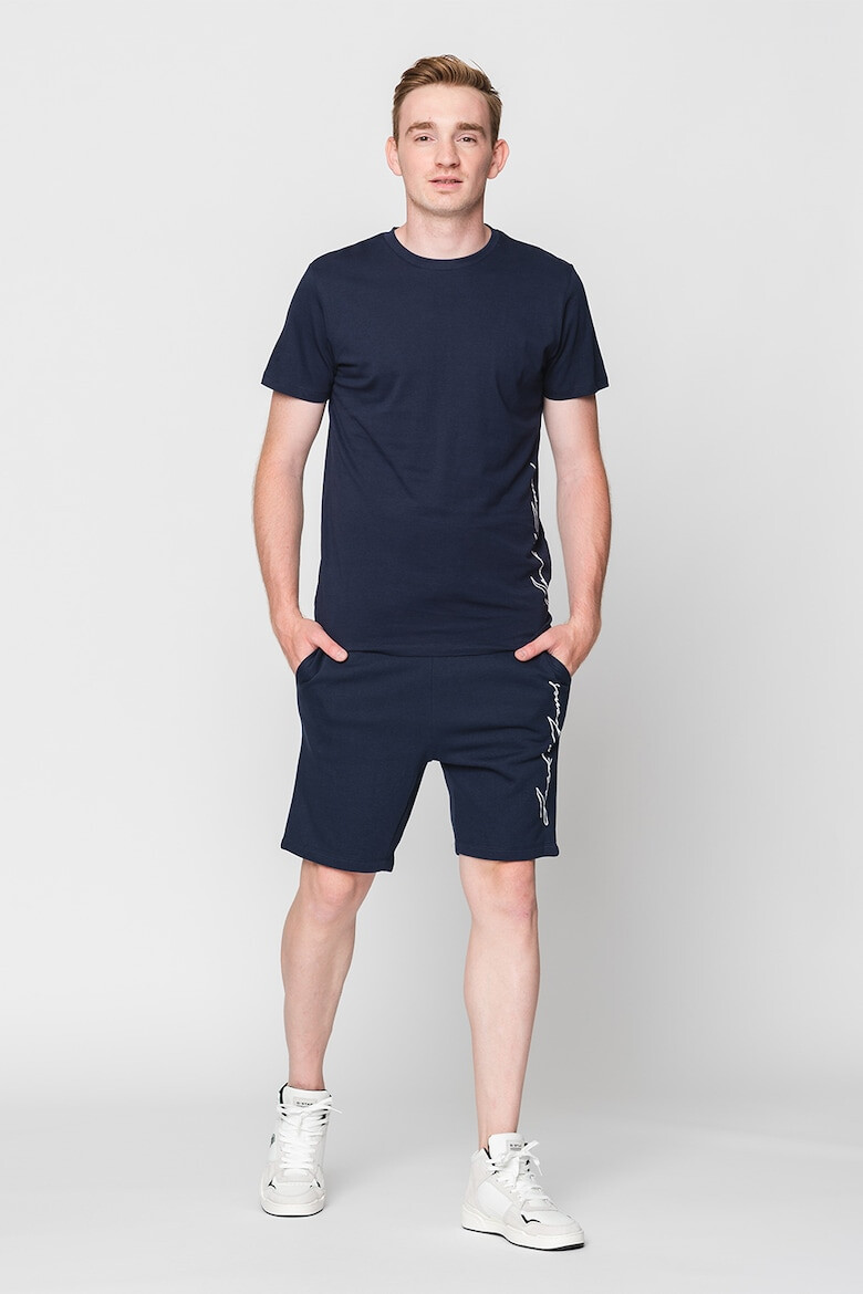 Jack & Jones Set de tricou si pantaloni scurti sport cu text Ombre - Pled.ro