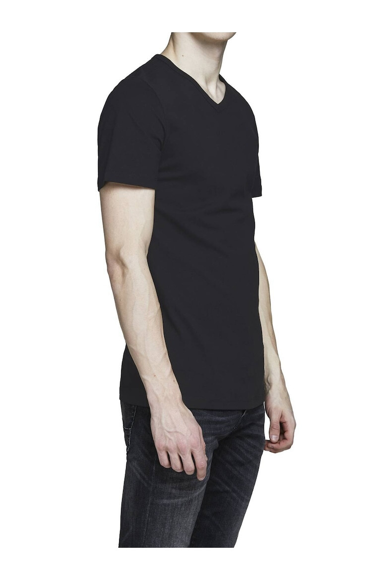 Jack & Jones Set de tricouri cu decolteu in V Basic - 4 piese - Pled.ro