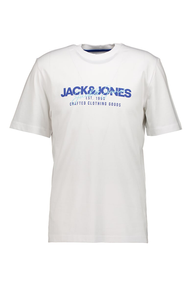 Jack & Jones Set de tricouri din bumbac cu decolteu la baza gatului si imprimeu logo - 2 piese - Pled.ro