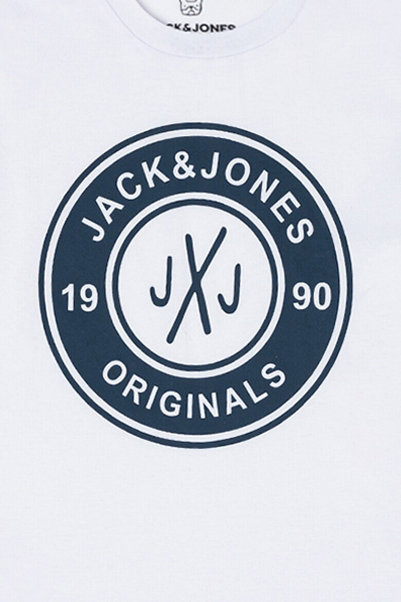 Jack & Jones Set de tricouri cu decolteu la baza gatului si imprimeu logo - 3 piese - Pled.ro