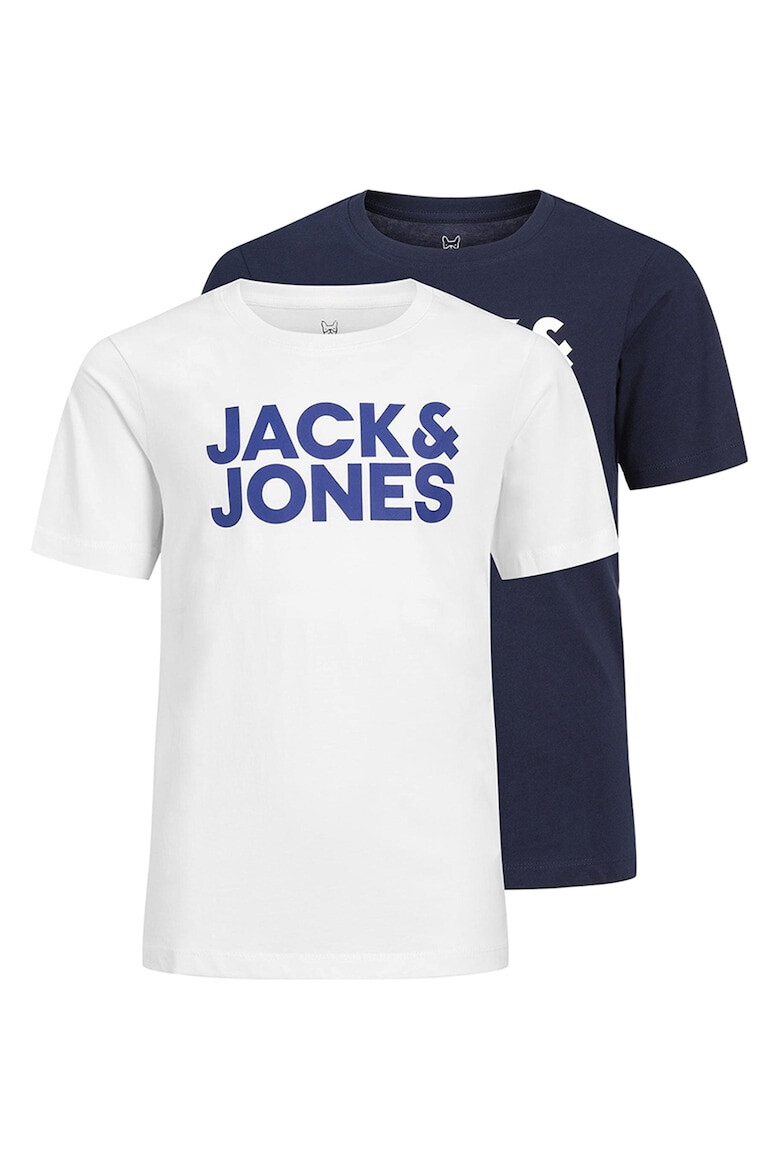 Jack & Jones Set de tricouri cu imprimeu logo - 2 piese - Pled.ro