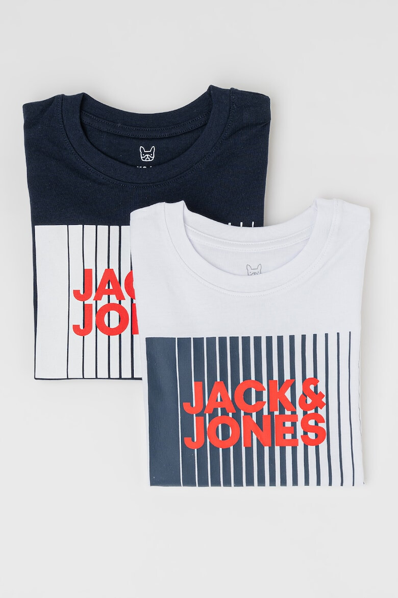 Jack & Jones Set de tricouri cu imprimeu logo - 2 piese - Pled.ro