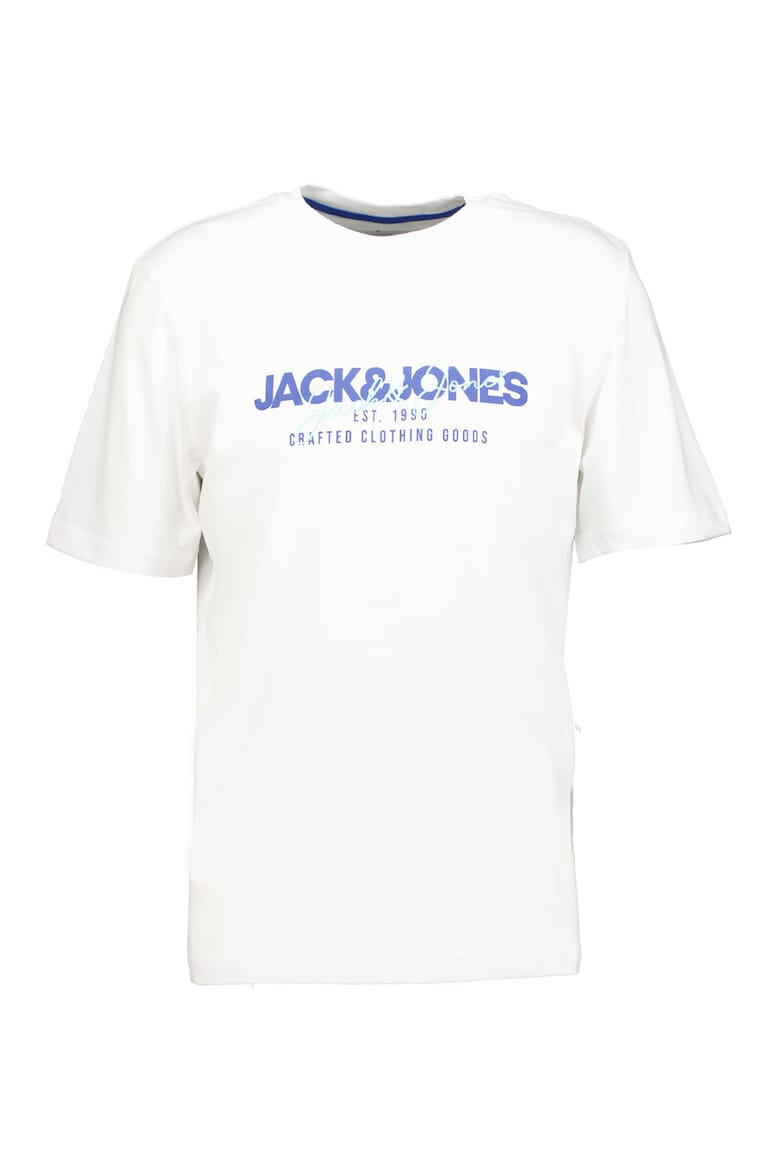 Jack & Jones Set de tricouri din bumbac cu decolteu la baza gatului si imprimeu logo - 2 piese - Pled.ro