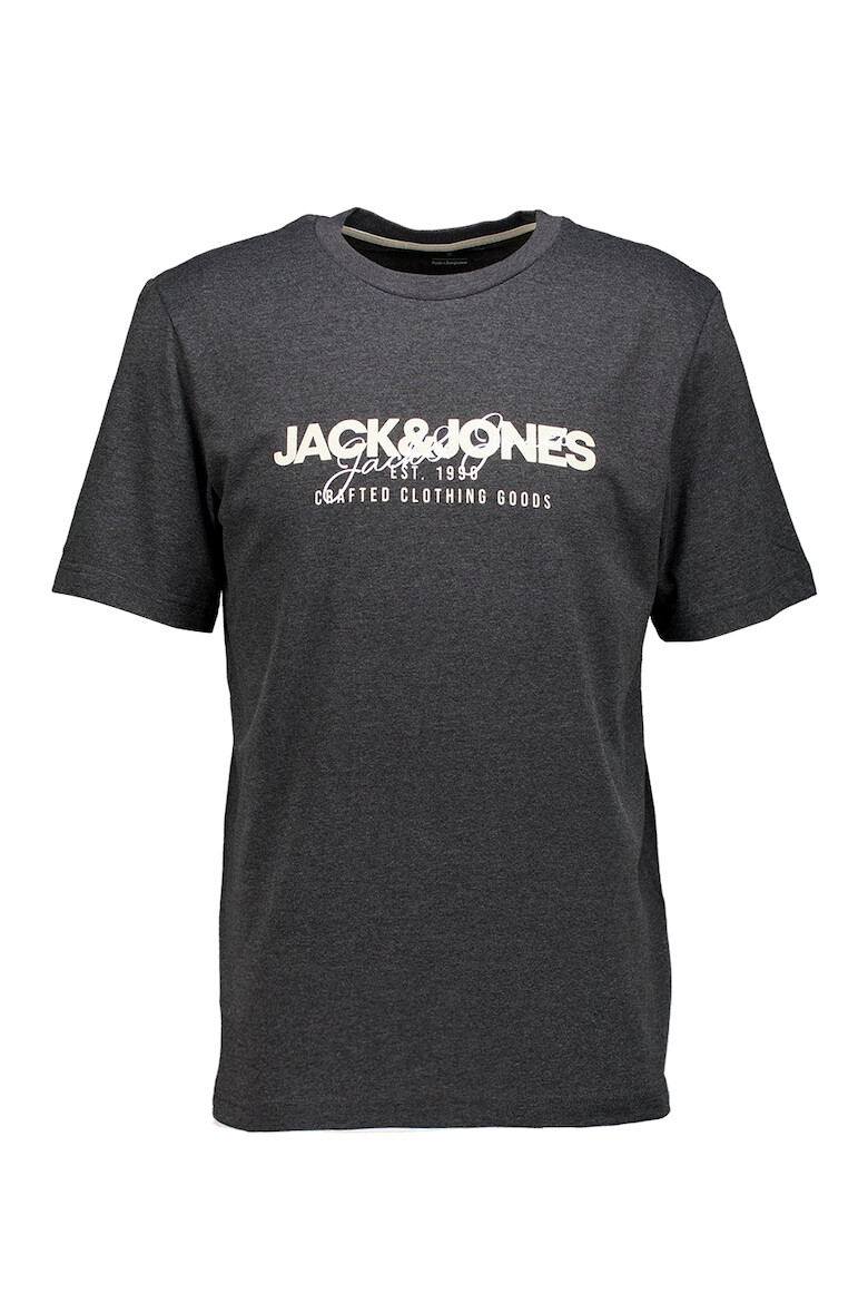 Jack & Jones Set de tricouri din bumbac cu decolteu la baza gatului si imprimeu logo - 2 piese - Pled.ro