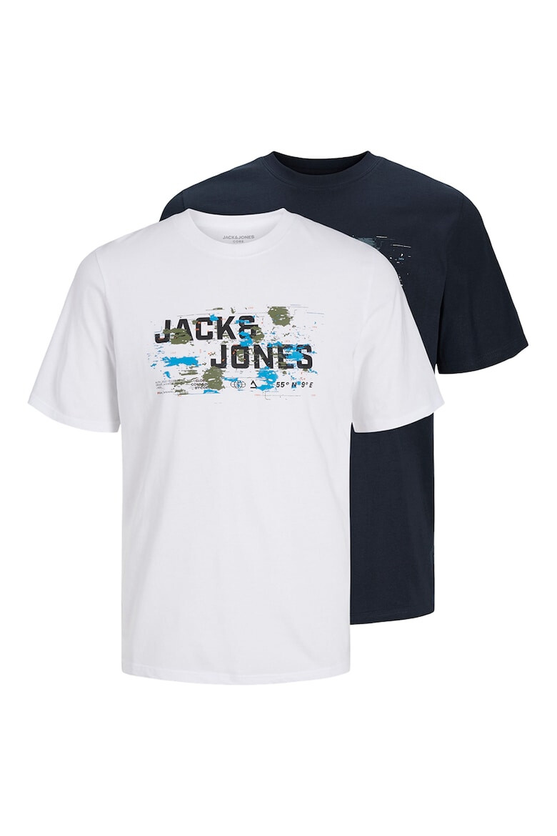 Jack & Jones Set de tricouri din bumbac cu imprimeu logo - 2 piese - Pled.ro