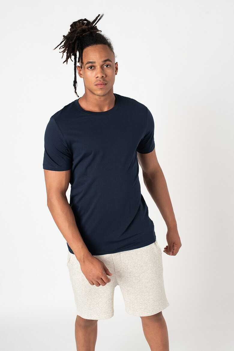 Jack & Jones Set de tricouri din bumbac organic cu decolteu la baz gatului - 3 piese - Pled.ro