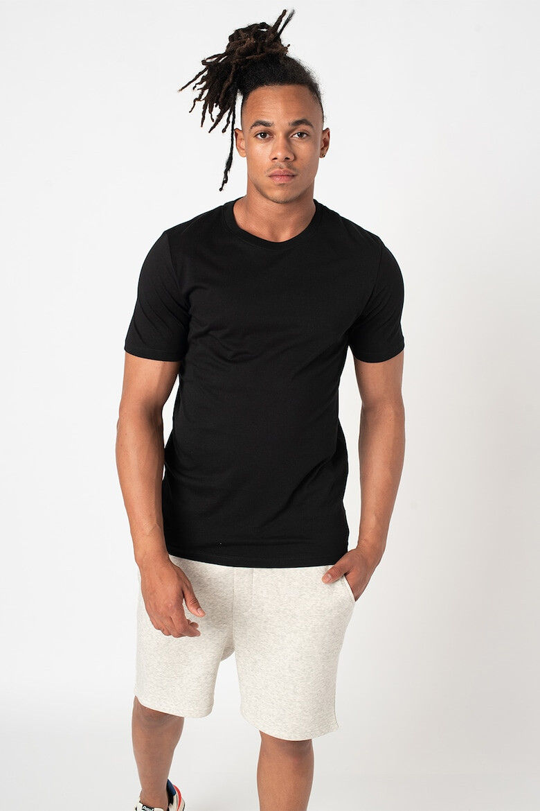 Jack & Jones Set de tricouri din bumbac organic cu decolteu la baz gatului - 3 piese - Pled.ro