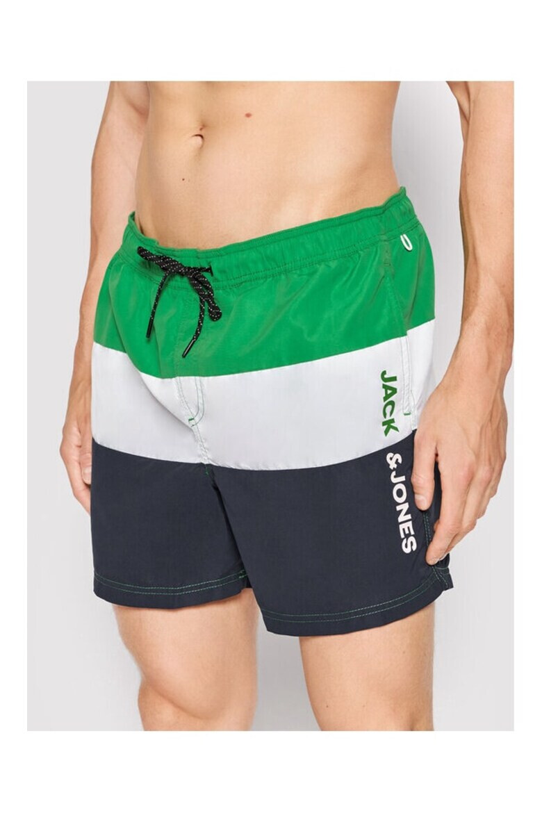 Jack & Jones Short de baie barbati 68250 Poliester Verde - Pled.ro