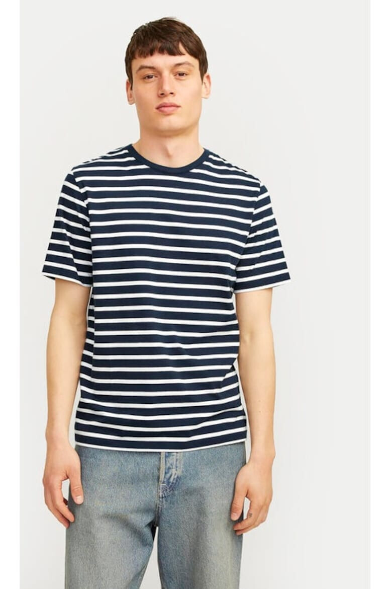 Jack & Jones Tricou barbati 617362 Bleumarin Bumbac - Pled.ro