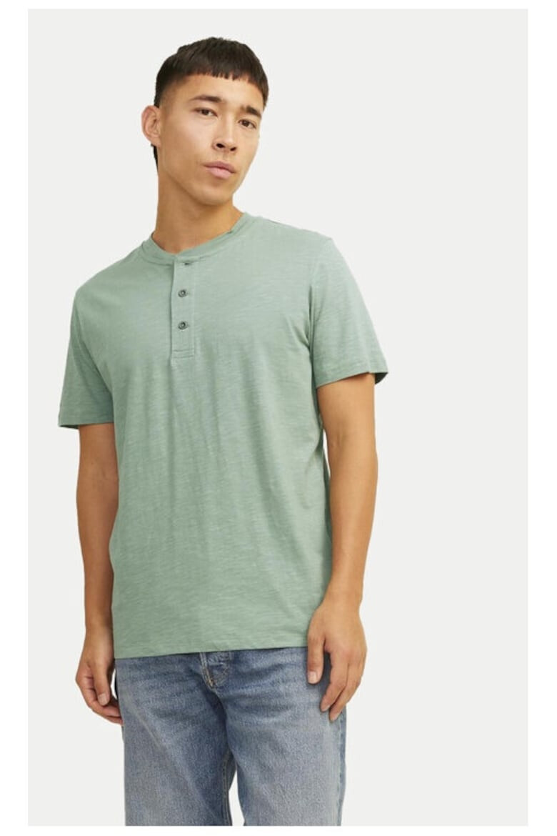 Jack & Jones Tricou barbati 7555 Bumbac Verde - Pled.ro