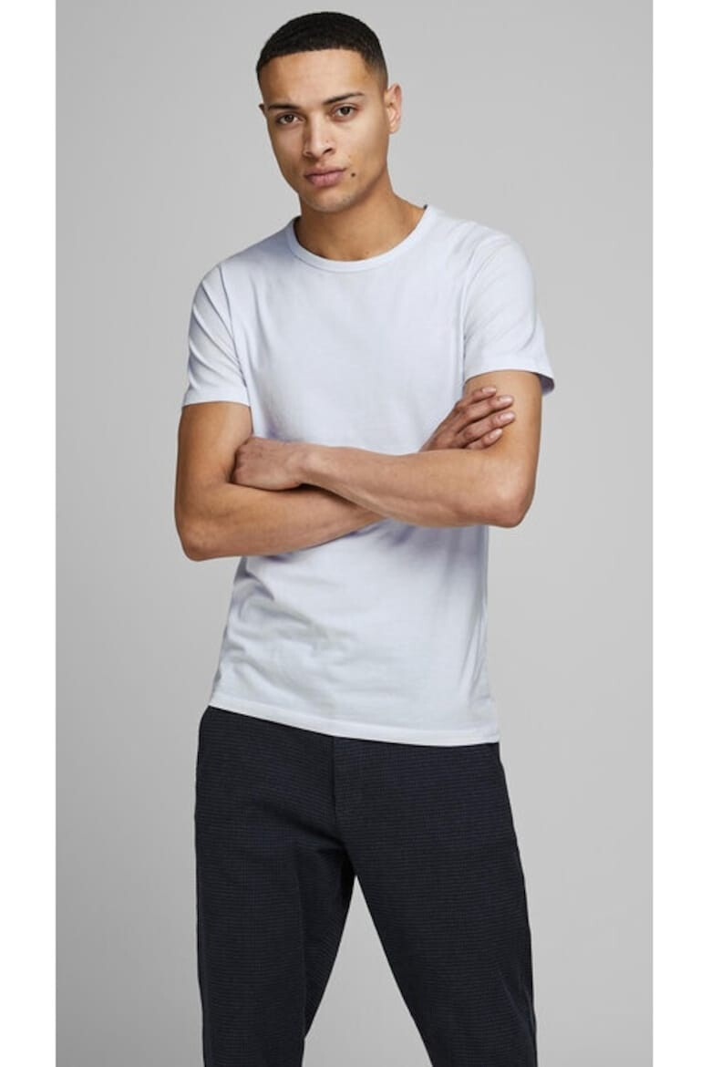 Jack & Jones Tricou barbati 93919 Bumbac Alb - Pled.ro