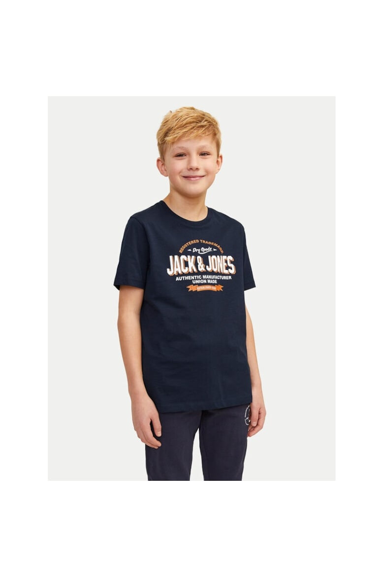 Jack & Jones Tricou copii 395666 Bleumarin Bumbac - Pled.ro