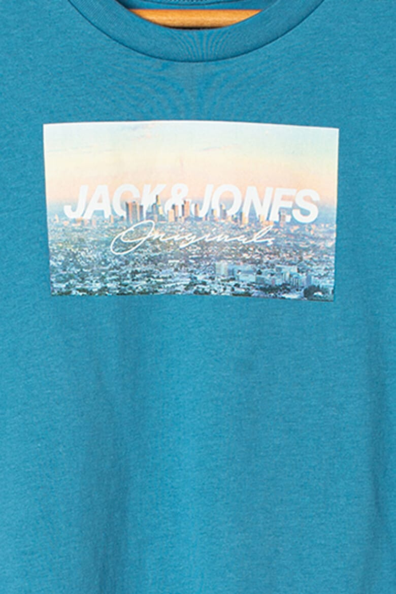 Jack & Jones Tricou cu decolteu la baza gatului cu imprimeu Bents - Pled.ro