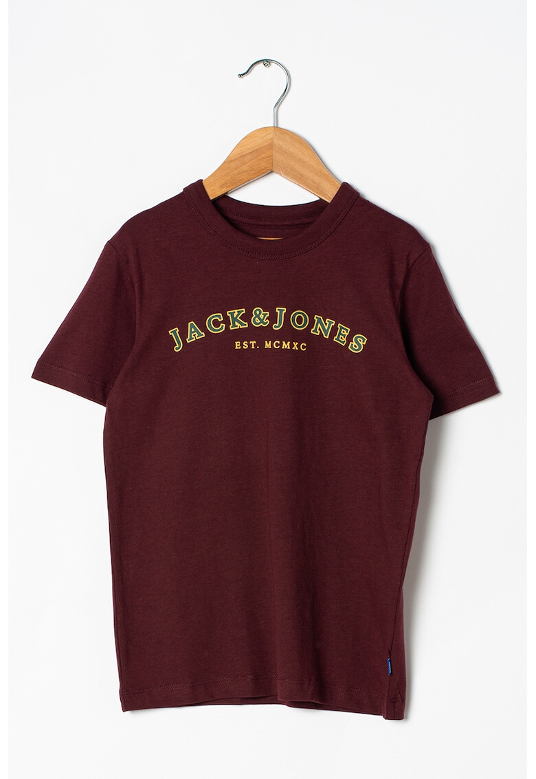 Jack & Jones Tricou cu decolteu la baza gatului cu logo Cross - Pled.ro