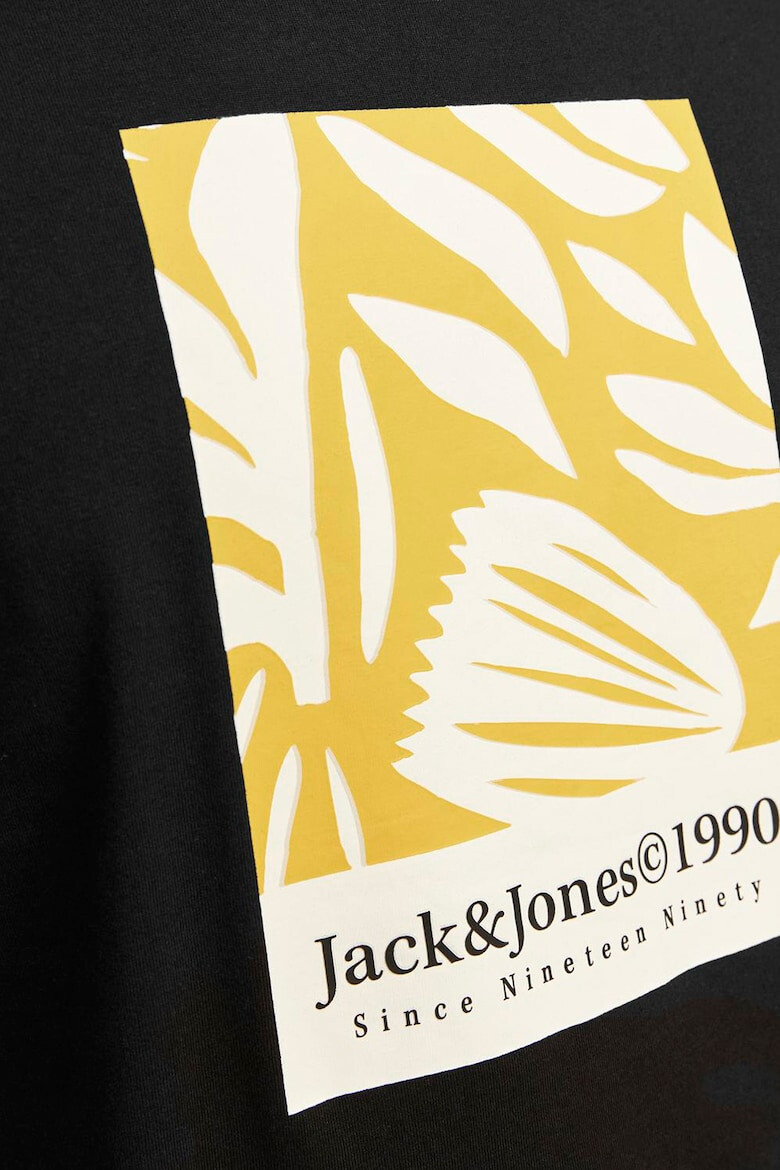 Jack & Jones Tricou cu decolteu la baza gatului si imprimeu - Pled.ro