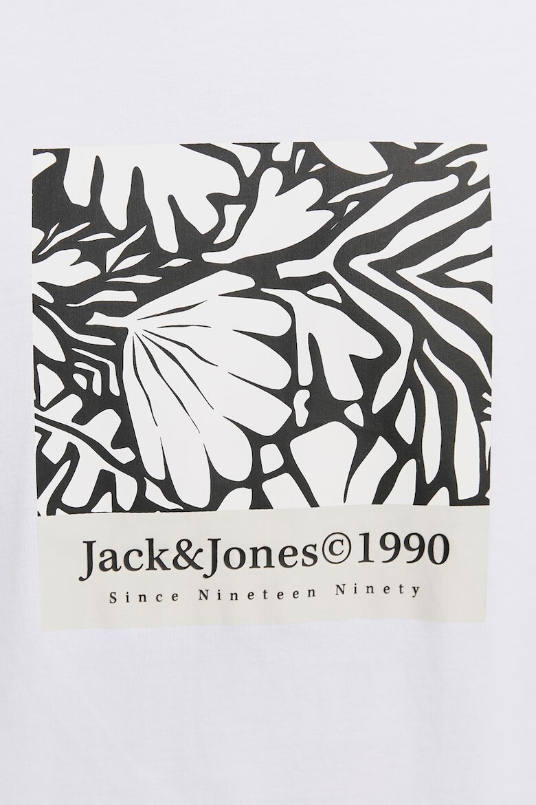 Jack & Jones Tricou cu decolteu la baza gatului si imprimeu - Pled.ro