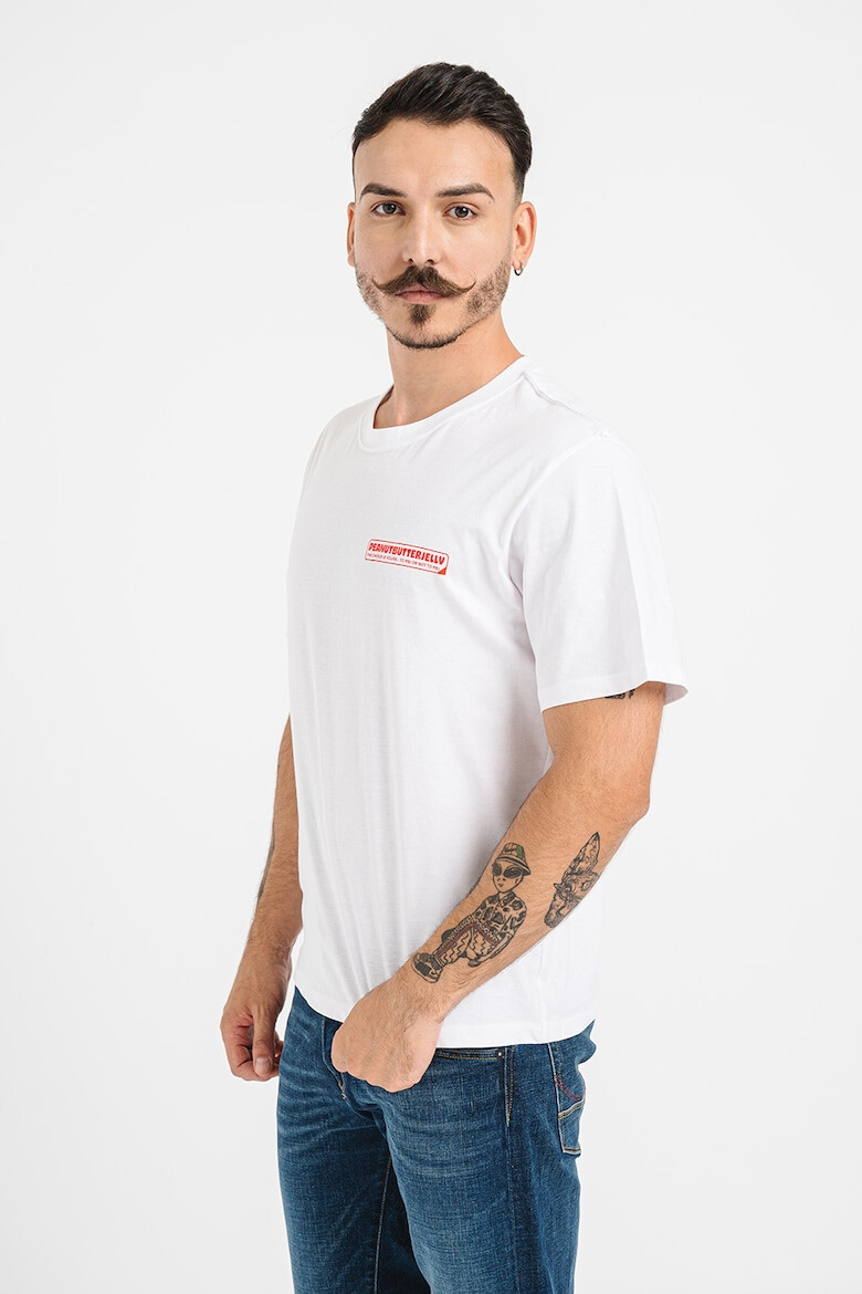 Jack & Jones Tricou cu decolteu la baza gatului si imprimeu - Pled.ro