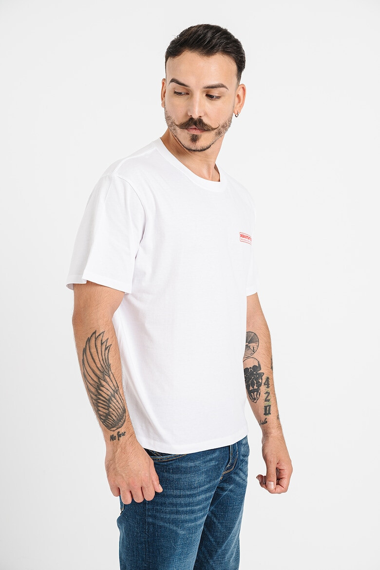 Jack & Jones Tricou cu decolteu la baza gatului si imprimeu - Pled.ro