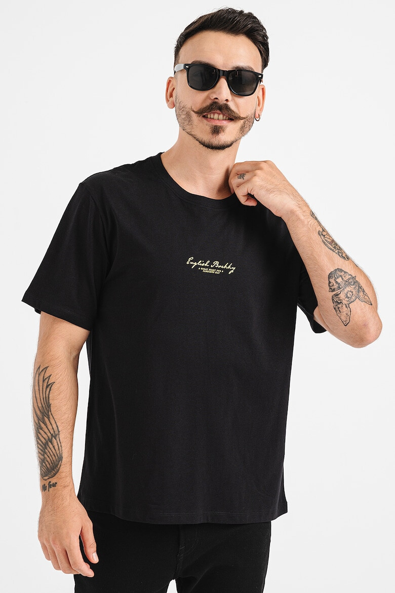 Jack & Jones Tricou cu decolteu la baza gatului si imprimeu - Pled.ro