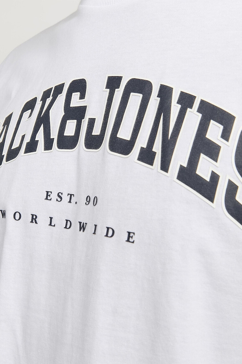 Jack & Jones Tricou cu decolteu la baza gatului si imprimeu logo - Pled.ro