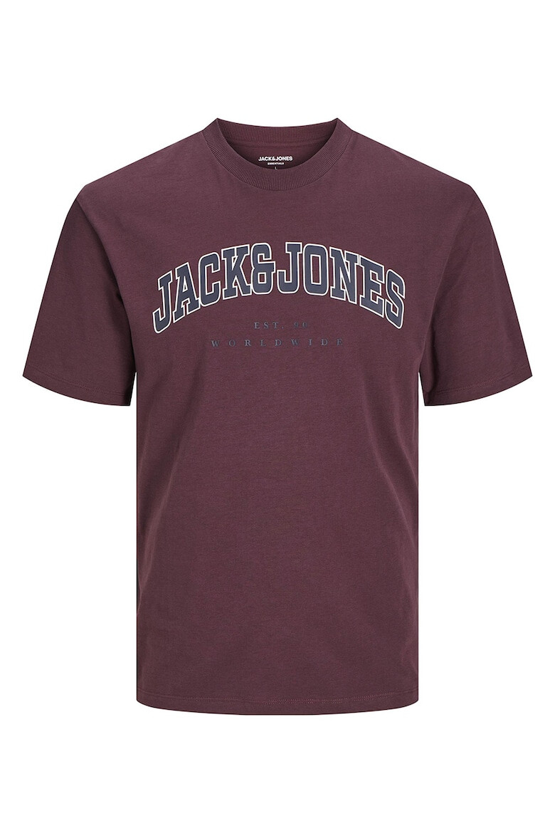 Jack & Jones Tricou cu decolteu la baza gatului si imprimeu logo - Pled.ro