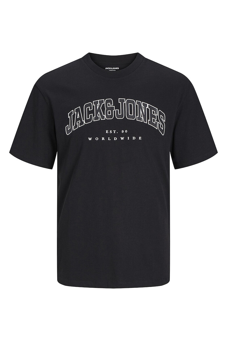 Jack & Jones Tricou cu decolteu la baza gatului si imprimeu logo - Pled.ro