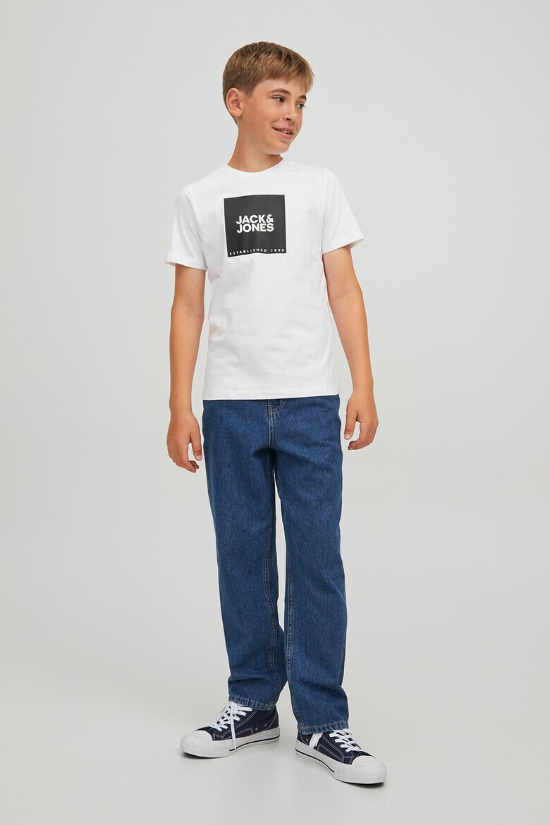 Jack & Jones Tricou cu decolteu la baza gatului si imprimeu logo - Pled.ro