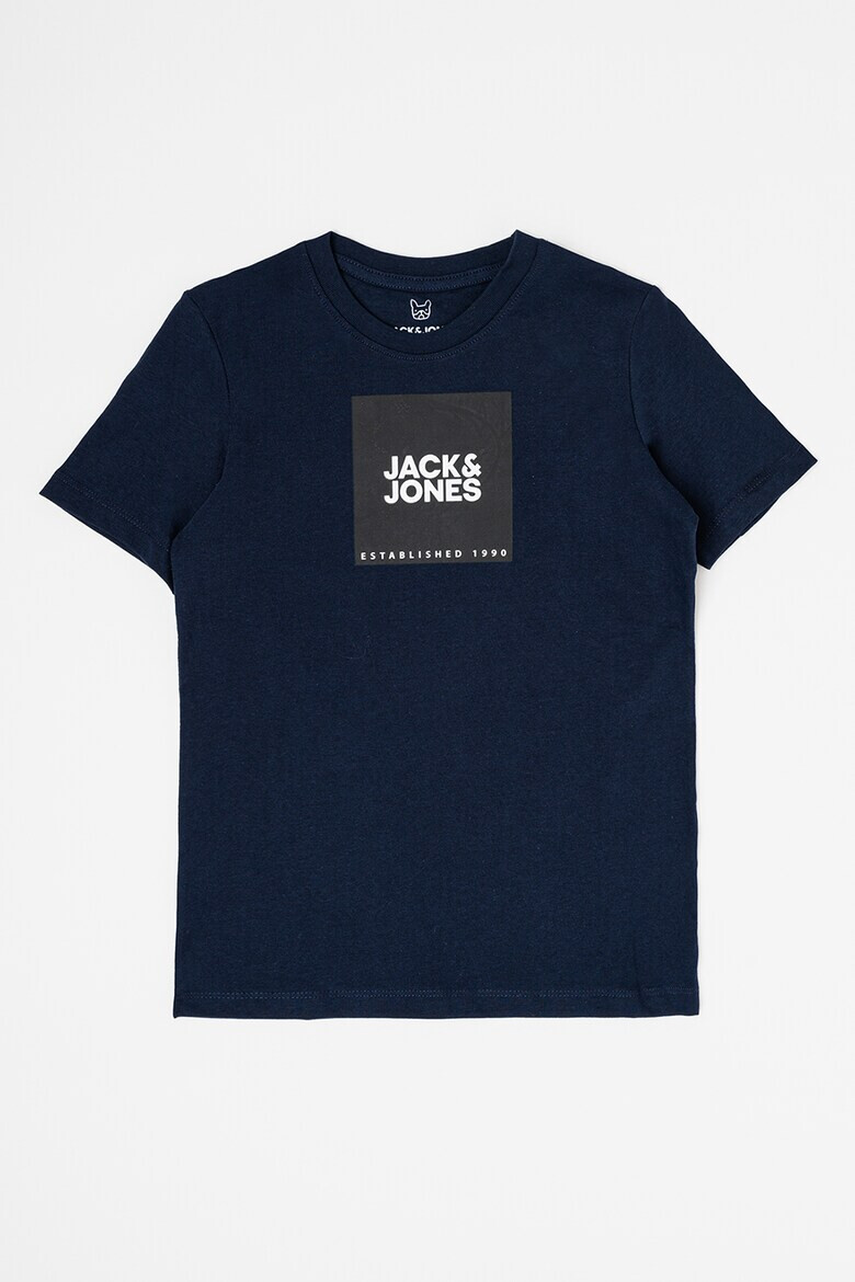 Jack & Jones Tricou cu decolteu la baza gatului si imprimeu logo - Pled.ro