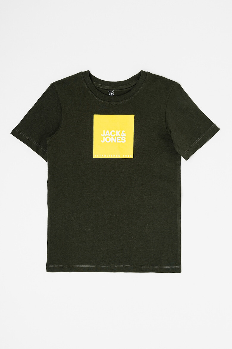 Jack & Jones Tricou cu decolteu la baza gatului si imprimeu logo - Pled.ro