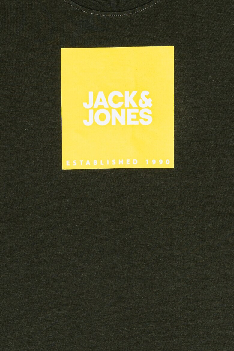 Jack & Jones Tricou cu decolteu la baza gatului si imprimeu logo - Pled.ro