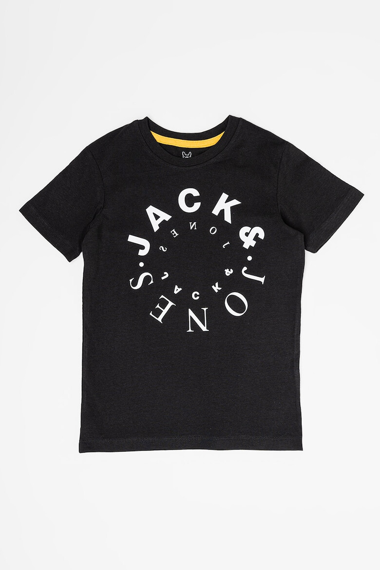 Jack & Jones Tricou cu decolteu la baza gatului si imprimeu logo Warrior - Pled.ro