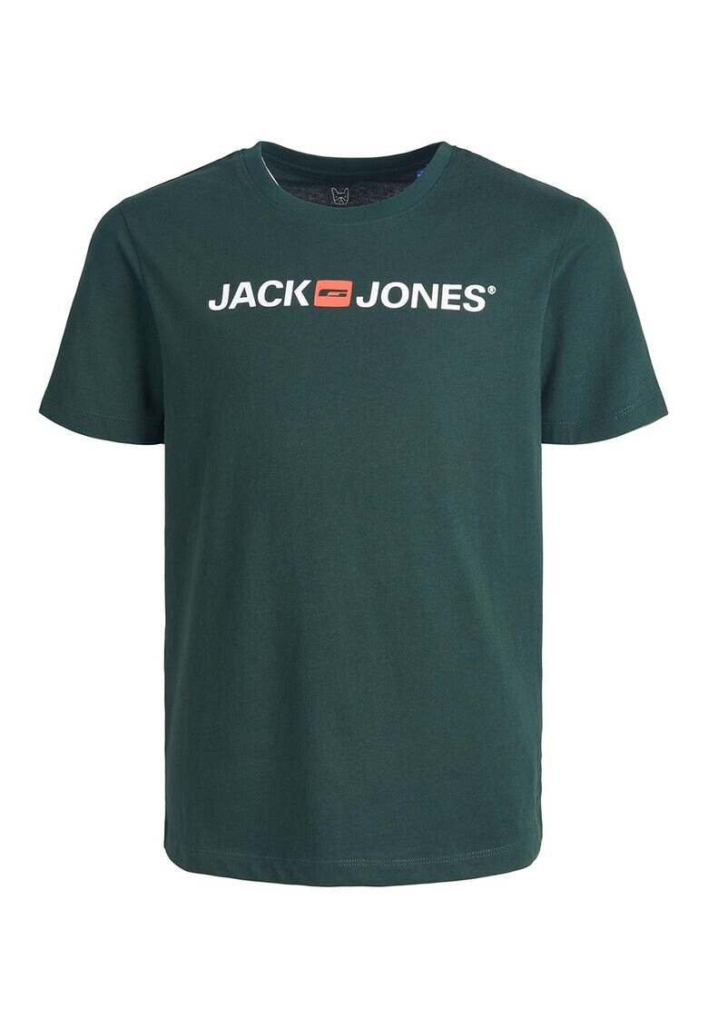 Jack & Jones Tricou cu decolteu la baza gatului si logo - Pled.ro